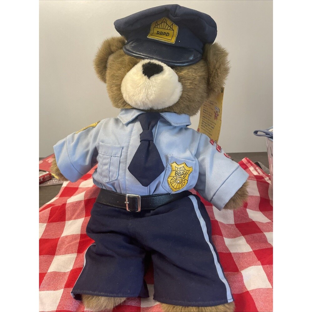 Build-A-Bear Workshop Police Department Bear & Uniform Complete 17" Plush -